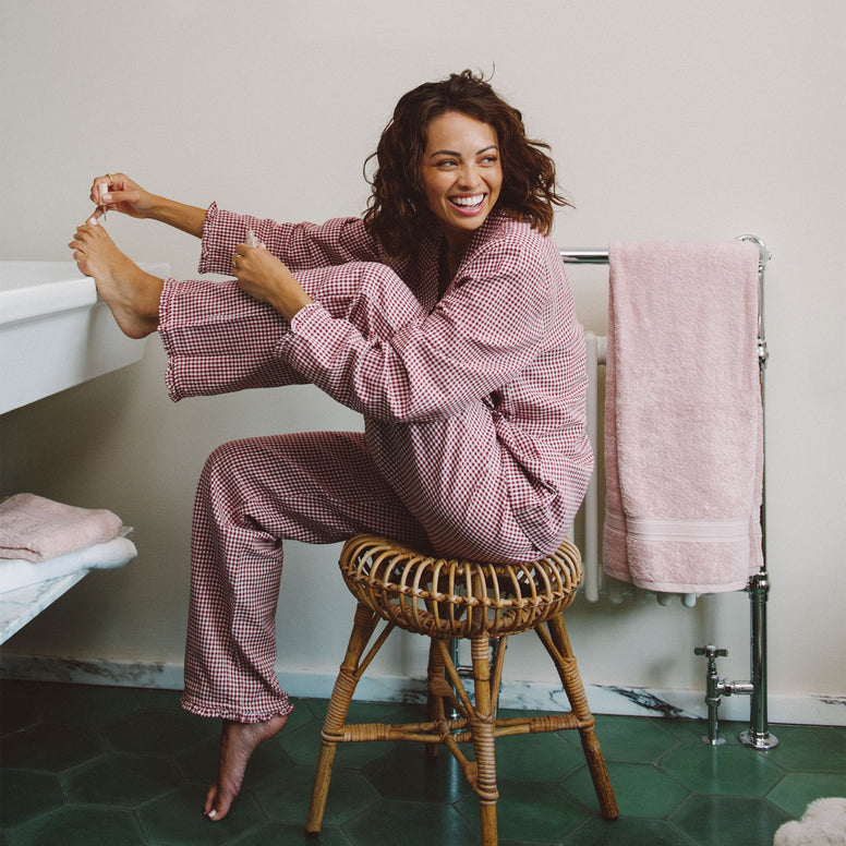 Gingham Ruffle Pyjamas